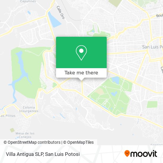 Mapa de Villa Antigua SLP