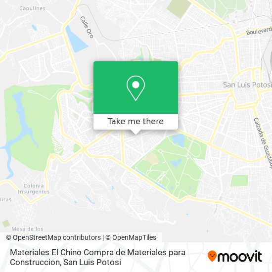 Materiales El Chino Compra de Materiales para Construccion map