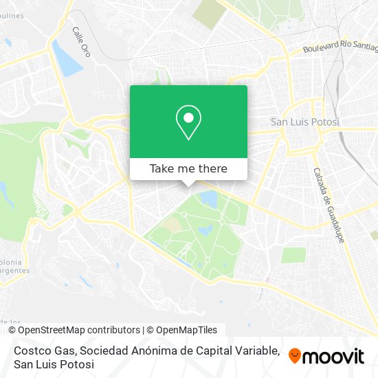 Mapa de Costco Gas, Sociedad Anónima de Capital Variable