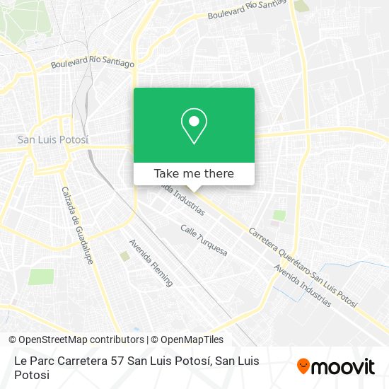 Le Parc Carretera 57 San Luis Potosí map
