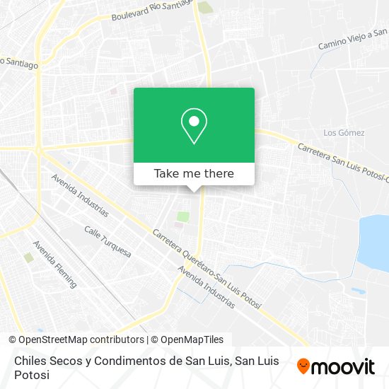 Mapa de Chiles Secos y Condimentos de San Luis