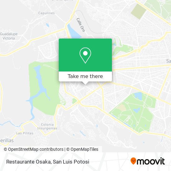 Mapa de Restaurante Osaka