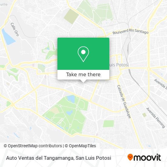 Auto Ventas del Tangamanga map