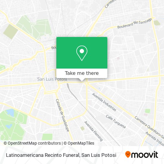 Mapa de Latinoamericana Recinto Funeral