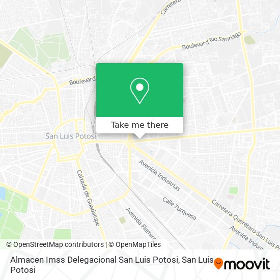 Mapa de Almacen Imss Delegacional San Luis Potosi