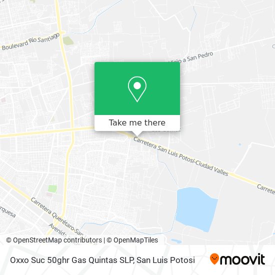 Oxxo Suc 50ghr Gas Quintas SLP map