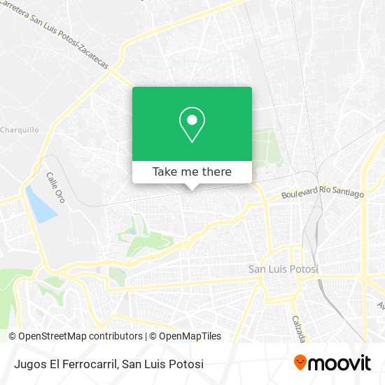 Jugos El Ferrocarril map