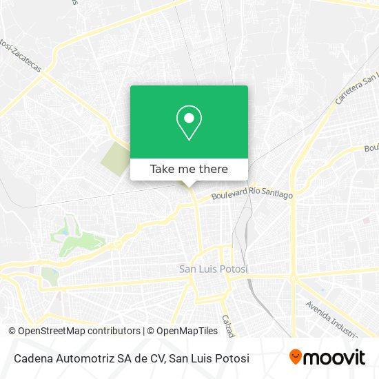 Cadena Automotriz SA de CV map