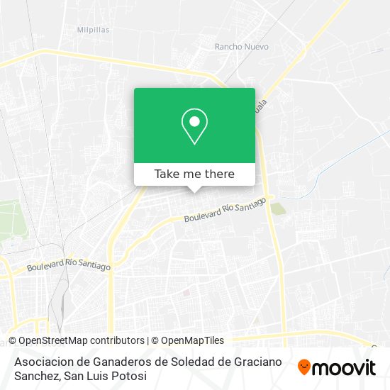 Asociacion de Ganaderos de Soledad de Graciano Sanchez map
