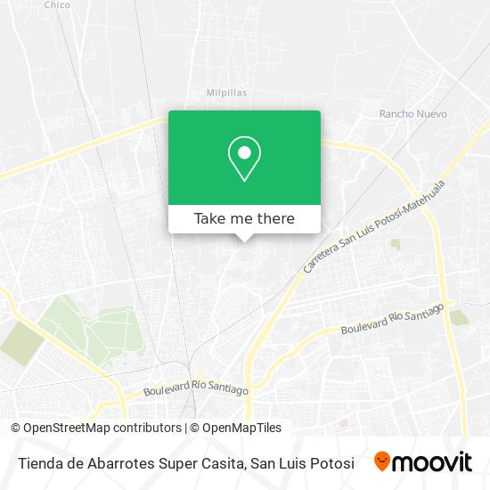 Mapa de Tienda de Abarrotes Super Casita