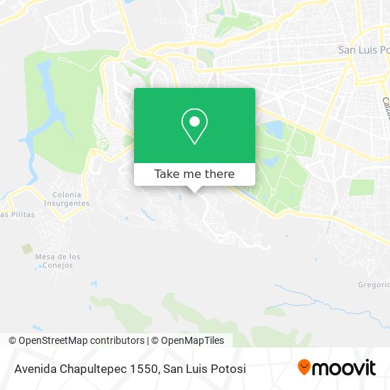 Avenida Chapultepec 1550 map