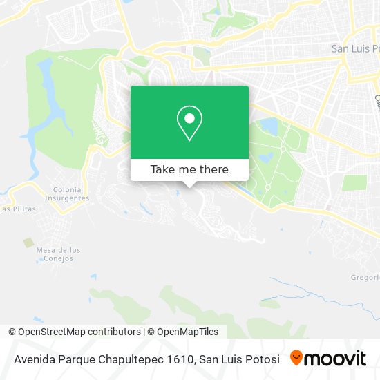Avenida Parque Chapultepec 1610 map