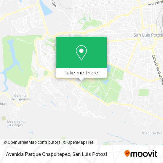 Avenida Parque Chapultepec map