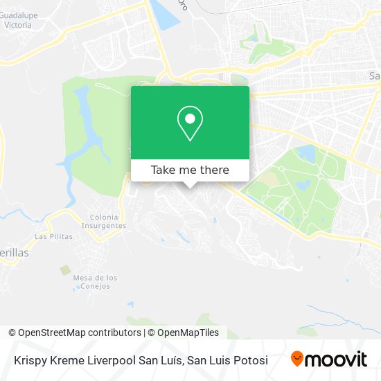 Krispy Kreme Liverpool San Luís map