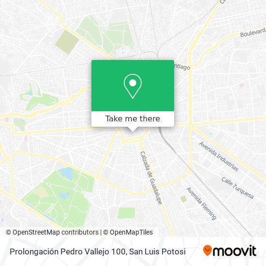 Mapa de Prolongación Pedro Vallejo 100