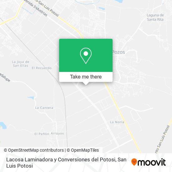 Mapa de Lacosa Laminadora y Conversiones del Potosi