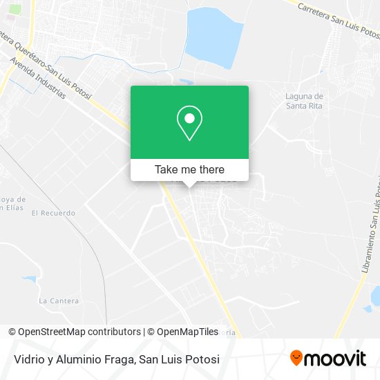 Vidrio y Aluminio Fraga map