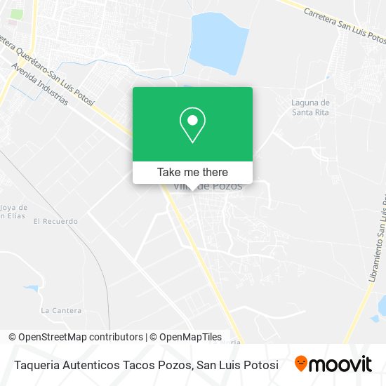 Taqueria Autenticos Tacos Pozos map