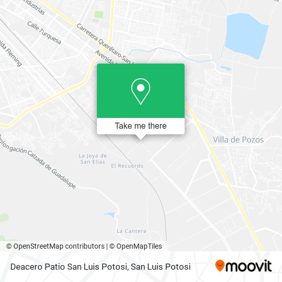 Deacero Patio San Luis Potosi map