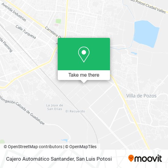 Cajero Automático Santander map