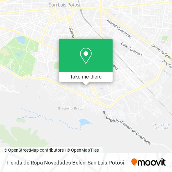 Tienda de Ropa Novedades Belen map