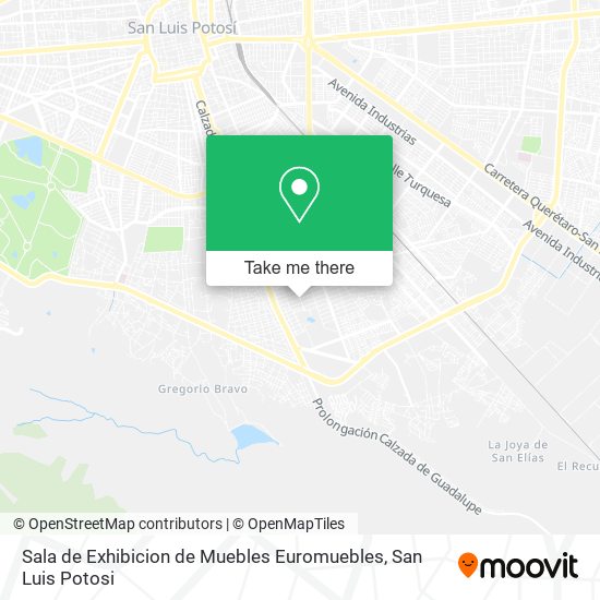 Mapa de Sala de Exhibicion de Muebles Euromuebles