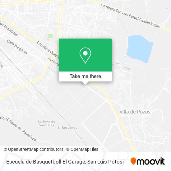 Mapa de Escuela de Basquetboll El Garage