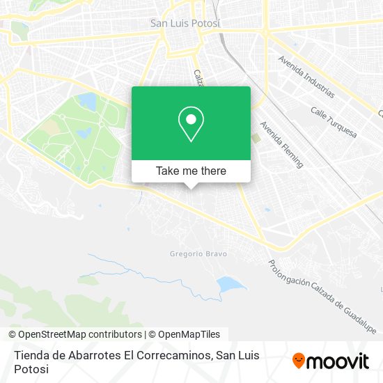 Mapa de Tienda de Abarrotes El Correcaminos