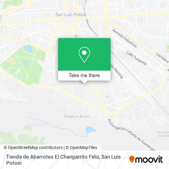 Tienda de Abarrotes El Changarrito Feliz map