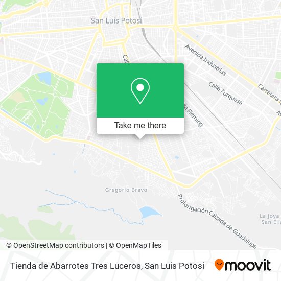 Mapa de Tienda de Abarrotes Tres Luceros
