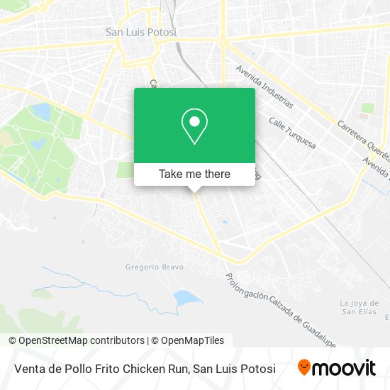 Venta de Pollo Frito Chicken Run map
