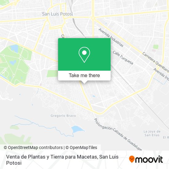 Mapa de Venta de Plantas y Tierra para Macetas