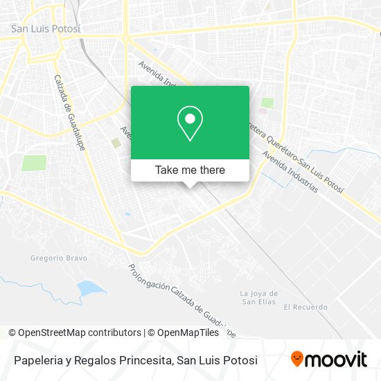 Papeleria y Regalos Princesita map
