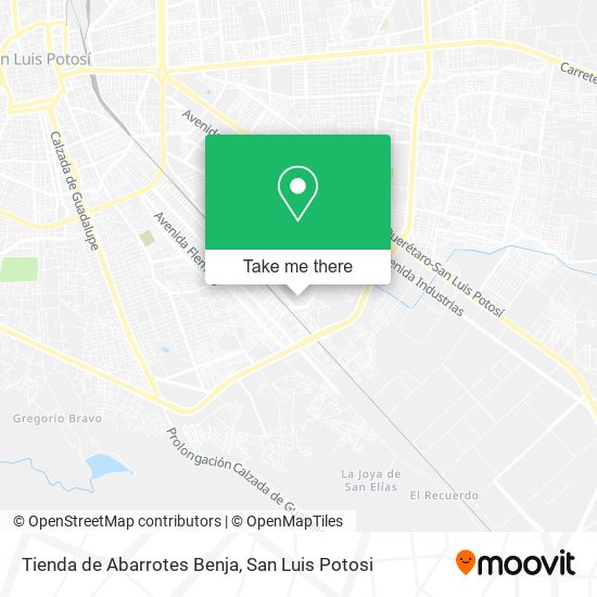 Mapa de Tienda de Abarrotes Benja