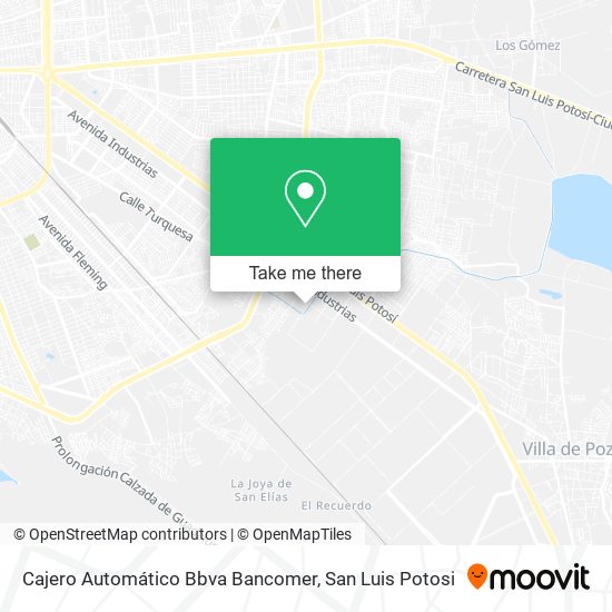 Mapa de Cajero Automático Bbva Bancomer