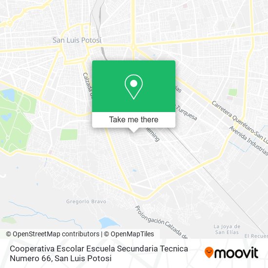 Mapa de Cooperativa Escolar Escuela Secundaria Tecnica Numero 66