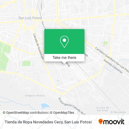 Mapa de Tienda de Ropa Novedades Cecy