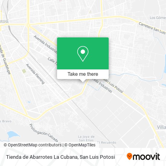 Tienda de Abarrotes La Cubana map