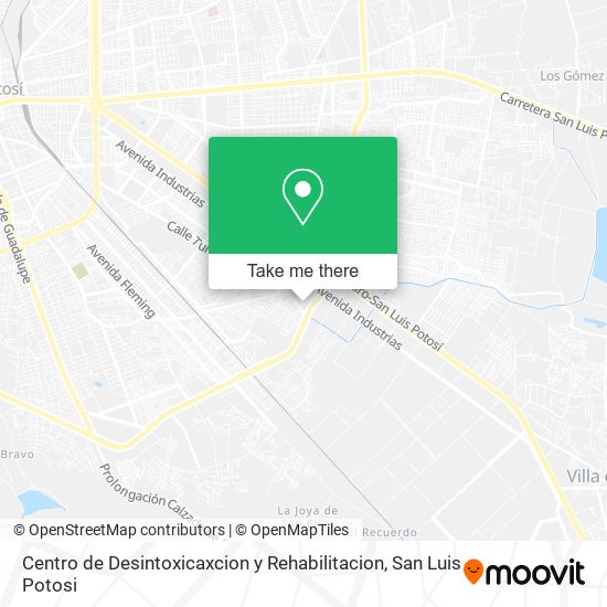 Centro de Desintoxicaxcion y Rehabilitacion map