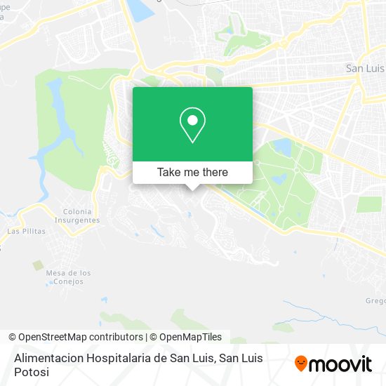 Alimentacion Hospitalaria de San Luis map