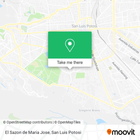 Mapa de El Sazon de Maria Jose