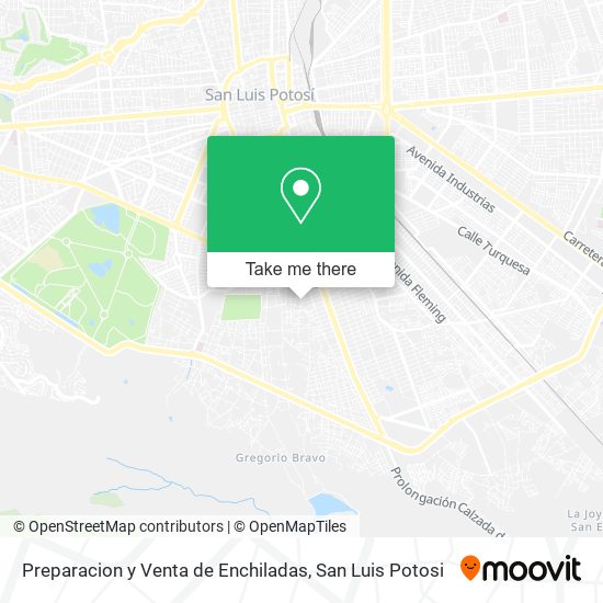 Mapa de Preparacion y Venta de Enchiladas