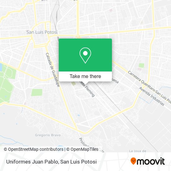 Uniformes Juan Pablo map