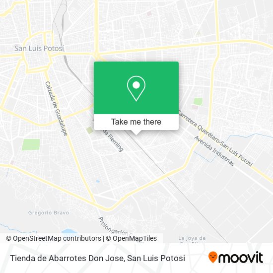 Mapa de Tienda de Abarrotes Don Jose