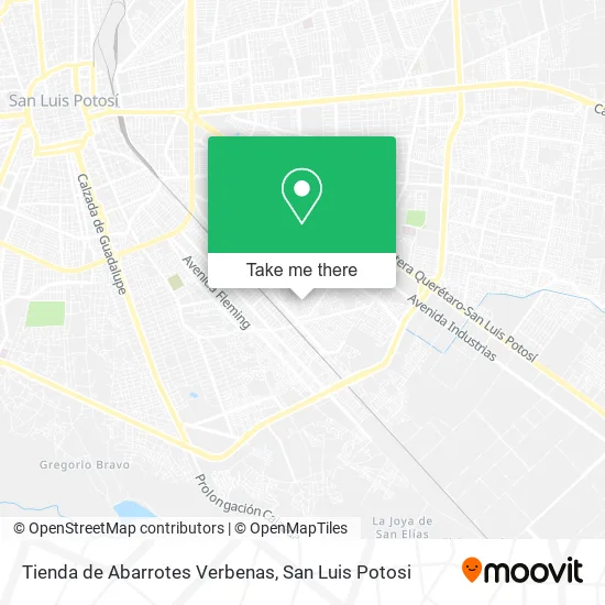 Mapa de Tienda de Abarrotes Verbenas
