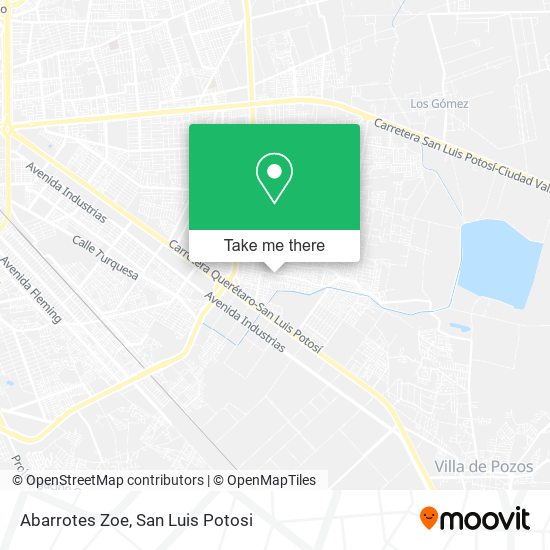 Abarrotes Zoe map