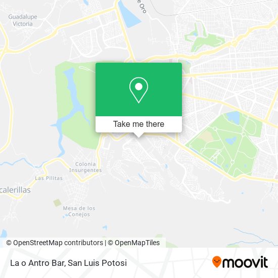 La o Antro Bar map
