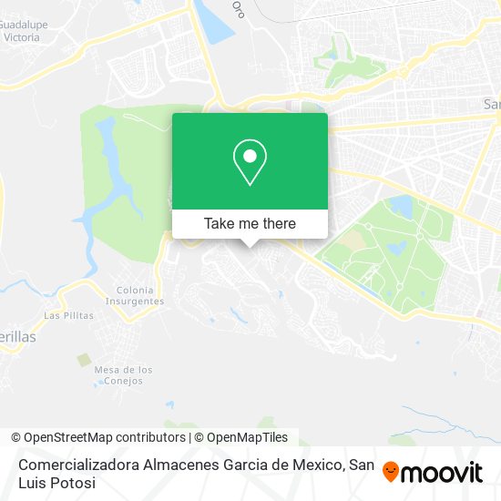 Mapa de Comercializadora Almacenes Garcia de Mexico