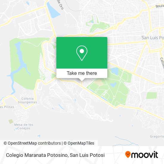 Mapa de Colegio Maranata Potosino