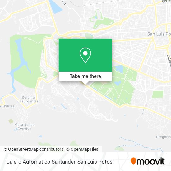 Cajero Automático Santander map